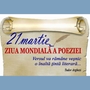 21 martie 2022 – ZIUA MONDIALĂ A POEZIEI