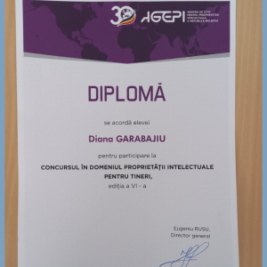 Ne bucurăm de succesele elevilor noștri – Garabajiu Diana